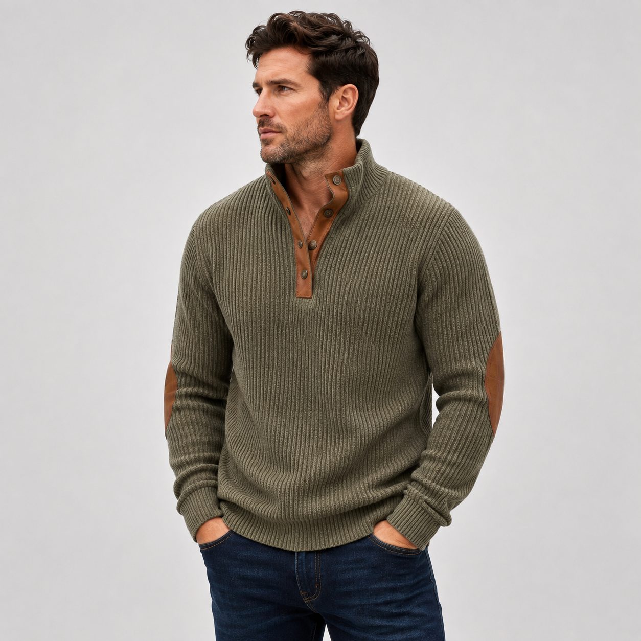 Men’s Ribbed Knit Jumper