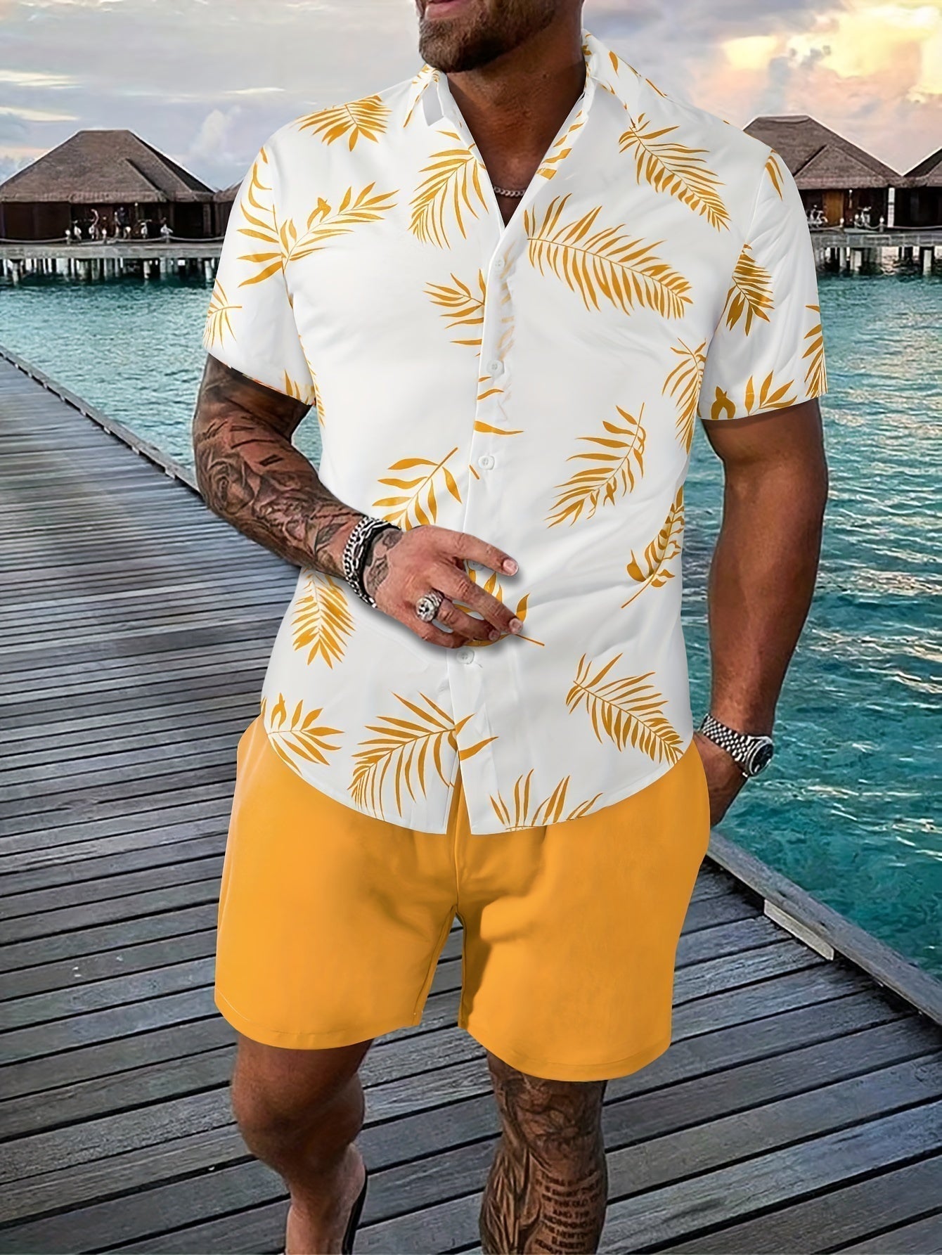 Dorvelli | Men's Two-Piece Set – Short-Sleeve Ease