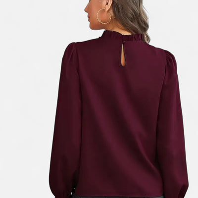 Dorvelli | Women’s Blouse – Elegant Ruffle Collar