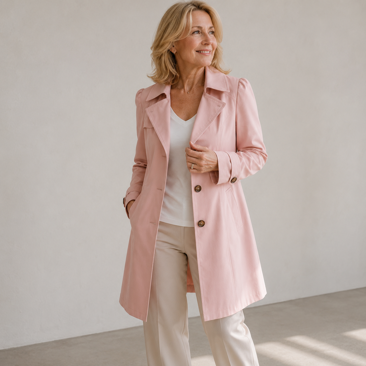 Women's Single Breasted Trench