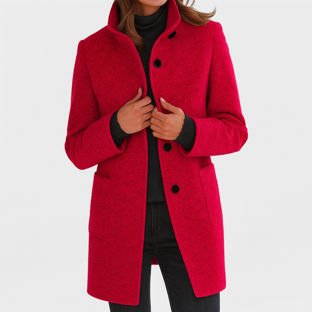 Women's High Collar Coat