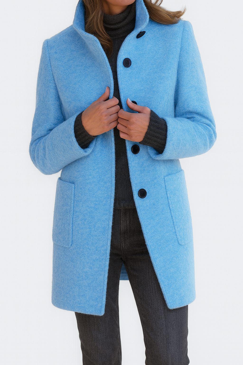 Women's High Collar Coat