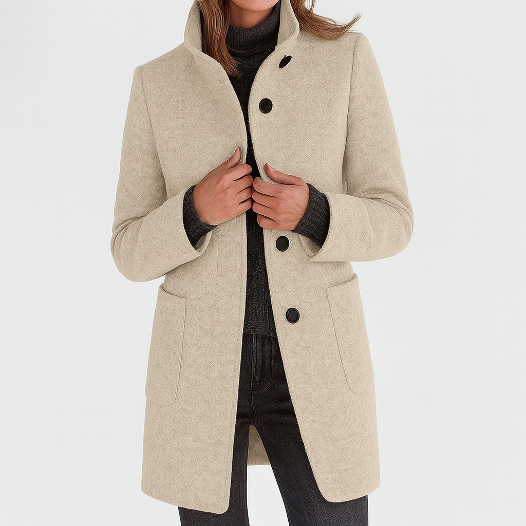 Women's High Collar Coat
