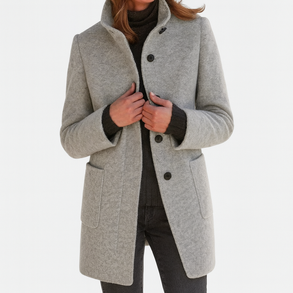 Women's High Collar Coat
