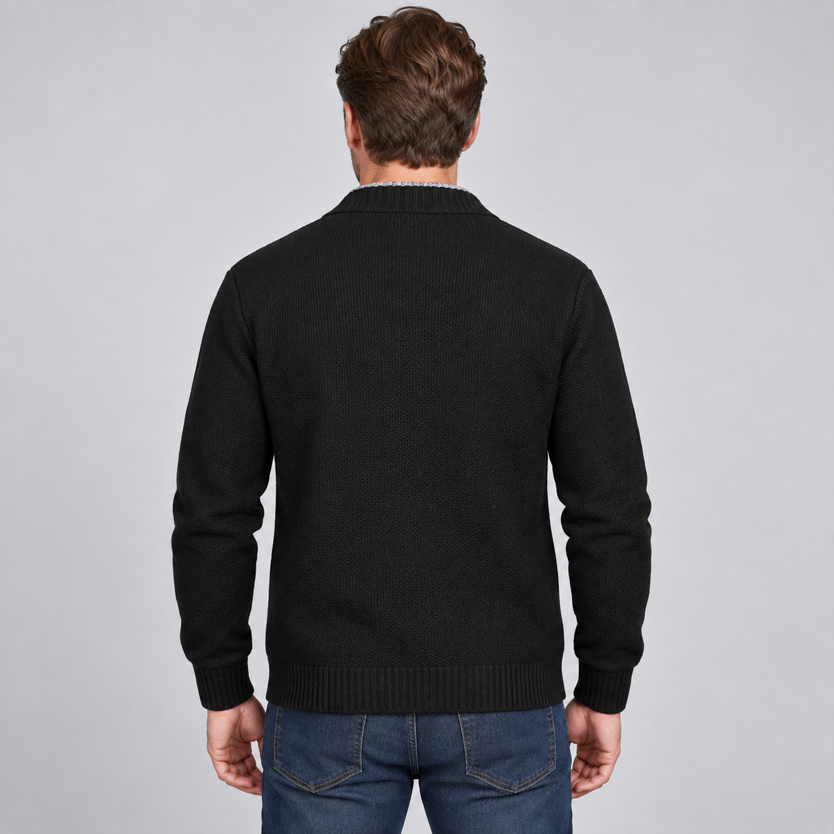 Dorvelli | Men's Cardigan – Lined Button Front V Neck