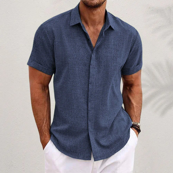 Dorvelli | Men's Short-Sleeve Shirt – Classic Collar Summer Essential