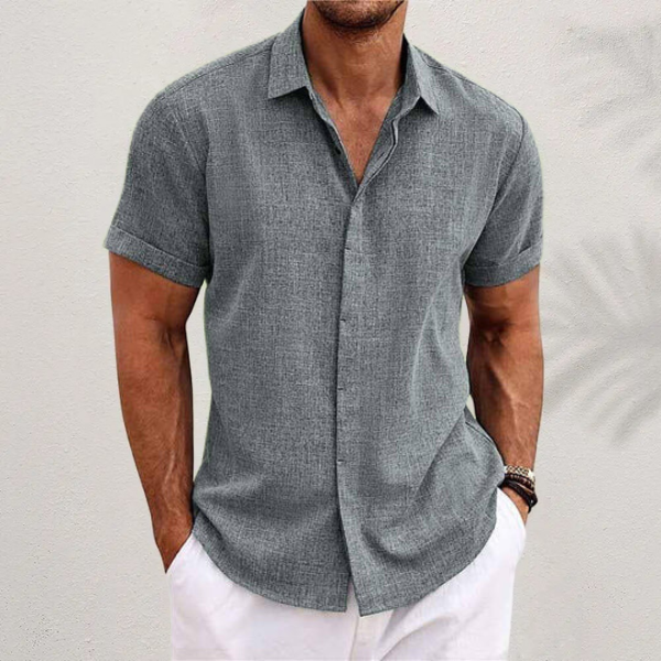 Dorvelli | Men's Short-Sleeve Shirt – Classic Collar Summer Essential