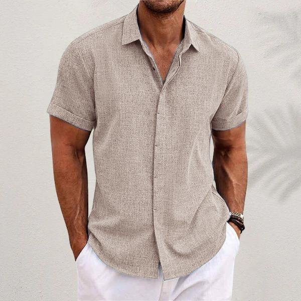 Dorvelli | Men's Short-Sleeve Shirt – Classic Collar Summer Essential