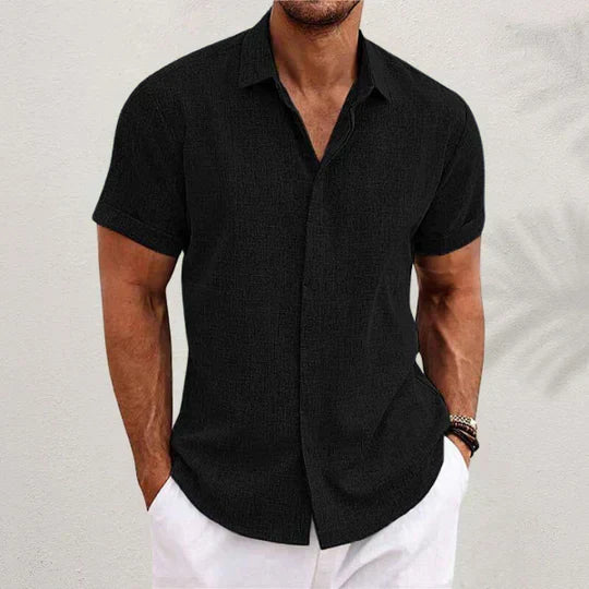 Dorvelli | Men's Short-Sleeve Shirt – Classic Collar Summer Essential