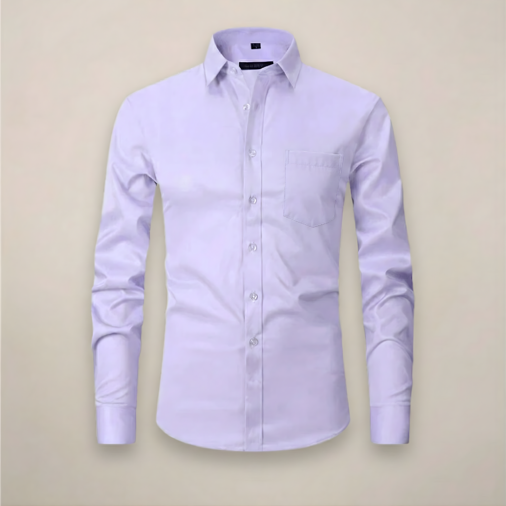 Dorvelli | Men's Long-Sleeve Shirt – Structured Fit Wrinkle-Free
