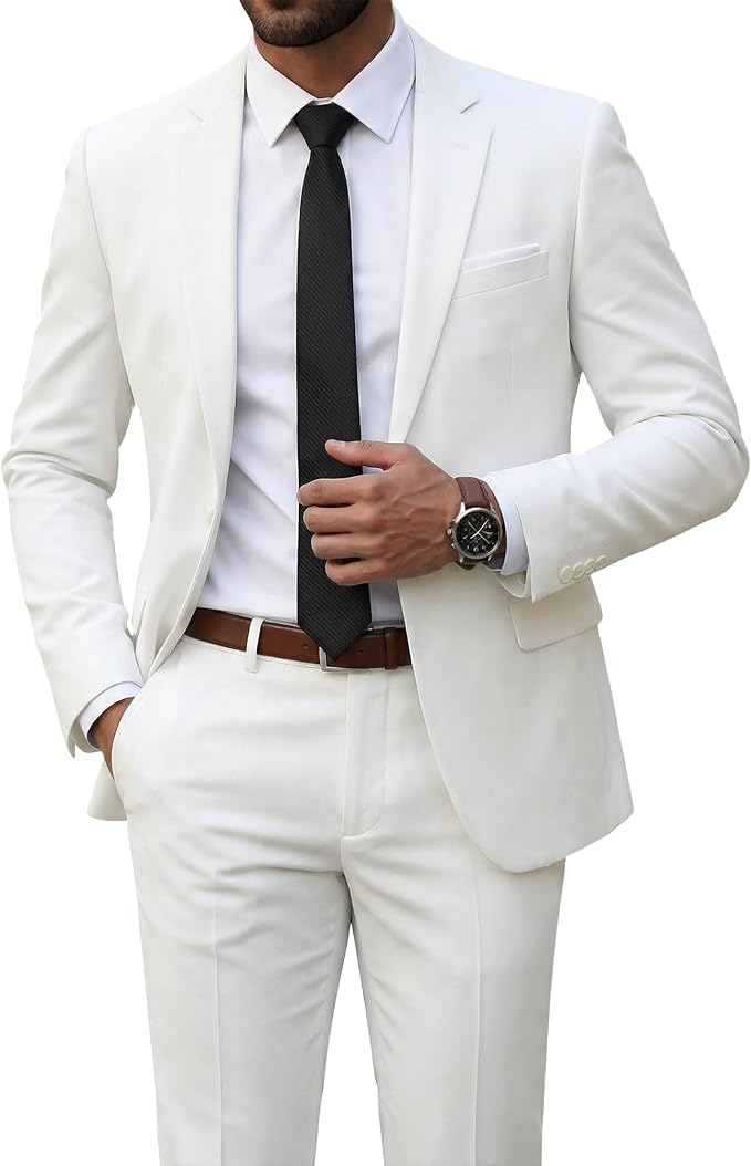 Dorvelli | Men’s Slim Suit Set – Digital Print Comfort
