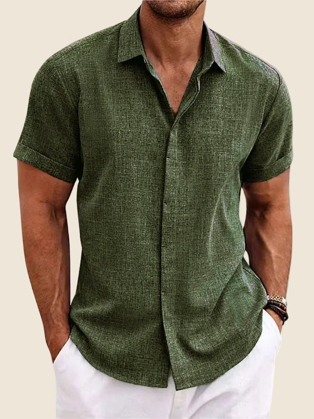 Dorvelli | Men's Short-Sleeve Shirt – Classic Collar Summer Essential