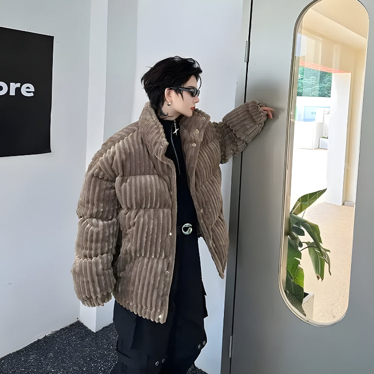 Dorvelli | Men’s Buttoned Puffer Jacket