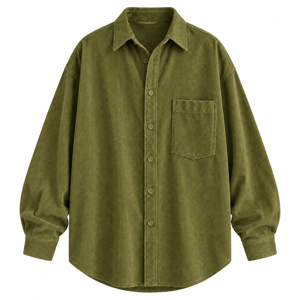 Dorvelli | Men's Chest Pocket Corduroy Shirt