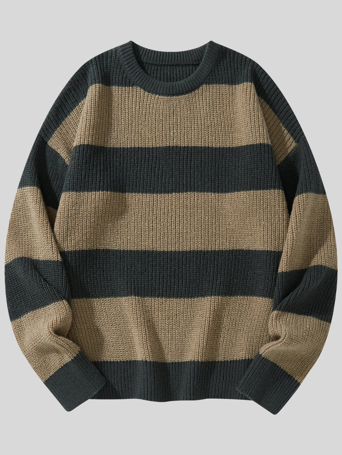 Dorvelli | Men’s Chunky Knit Striped Sweater
