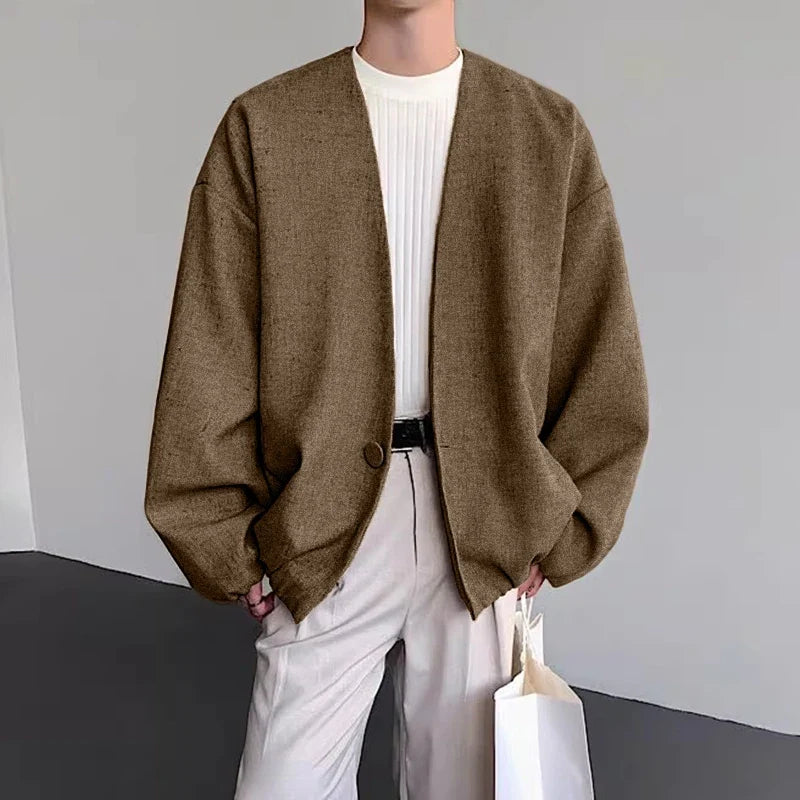 Dorvelli | Men’s Classic Button Knit Jacket