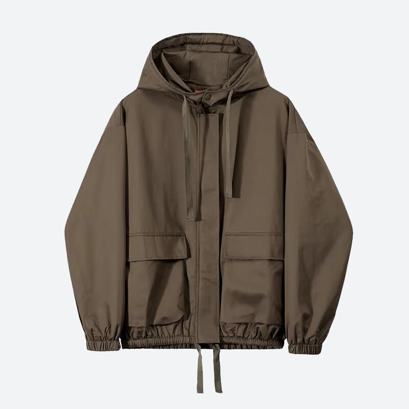 Dorvelli | Men's Cotton Polyester Hooded Jacket