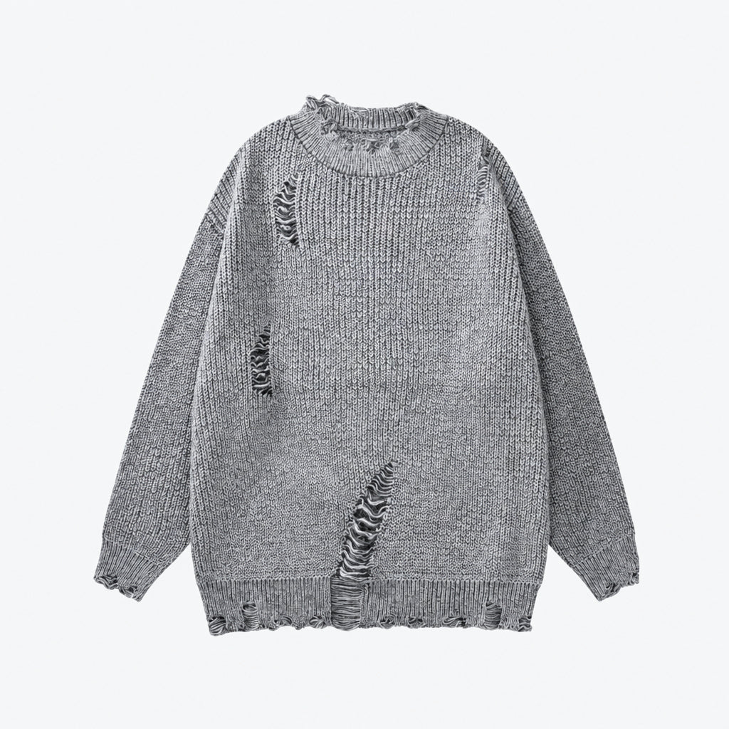 Dorvelli | Men's Crew Neck Grunge Sweater