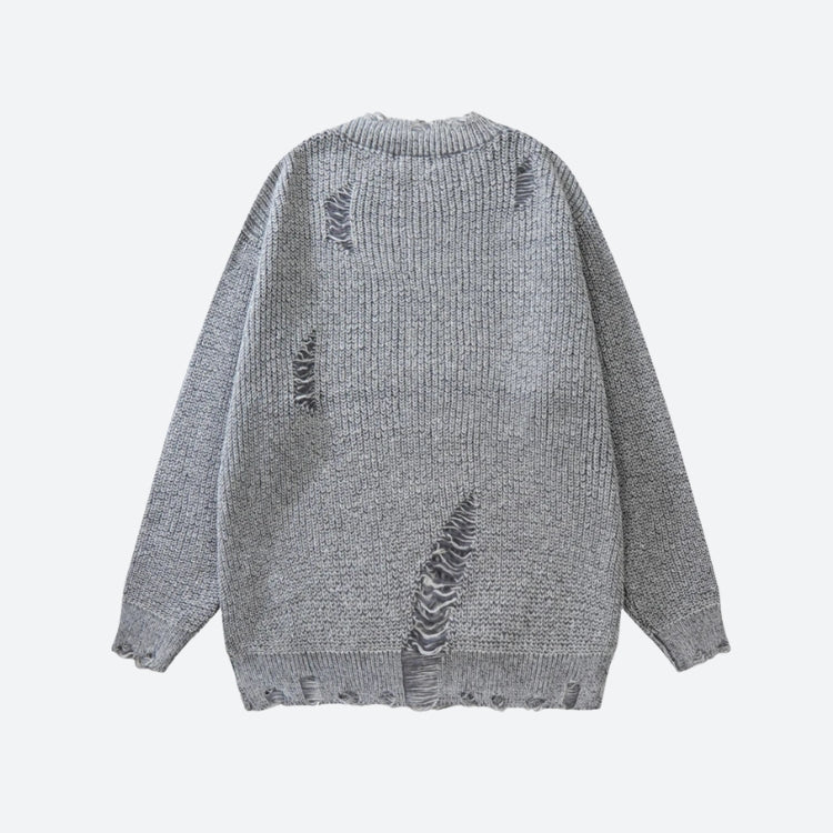 Dorvelli | Men's Crew Neck Grunge Sweater