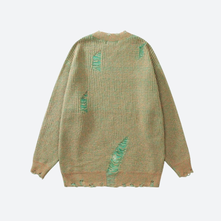 Dorvelli | Men's Crew Neck Grunge Sweater