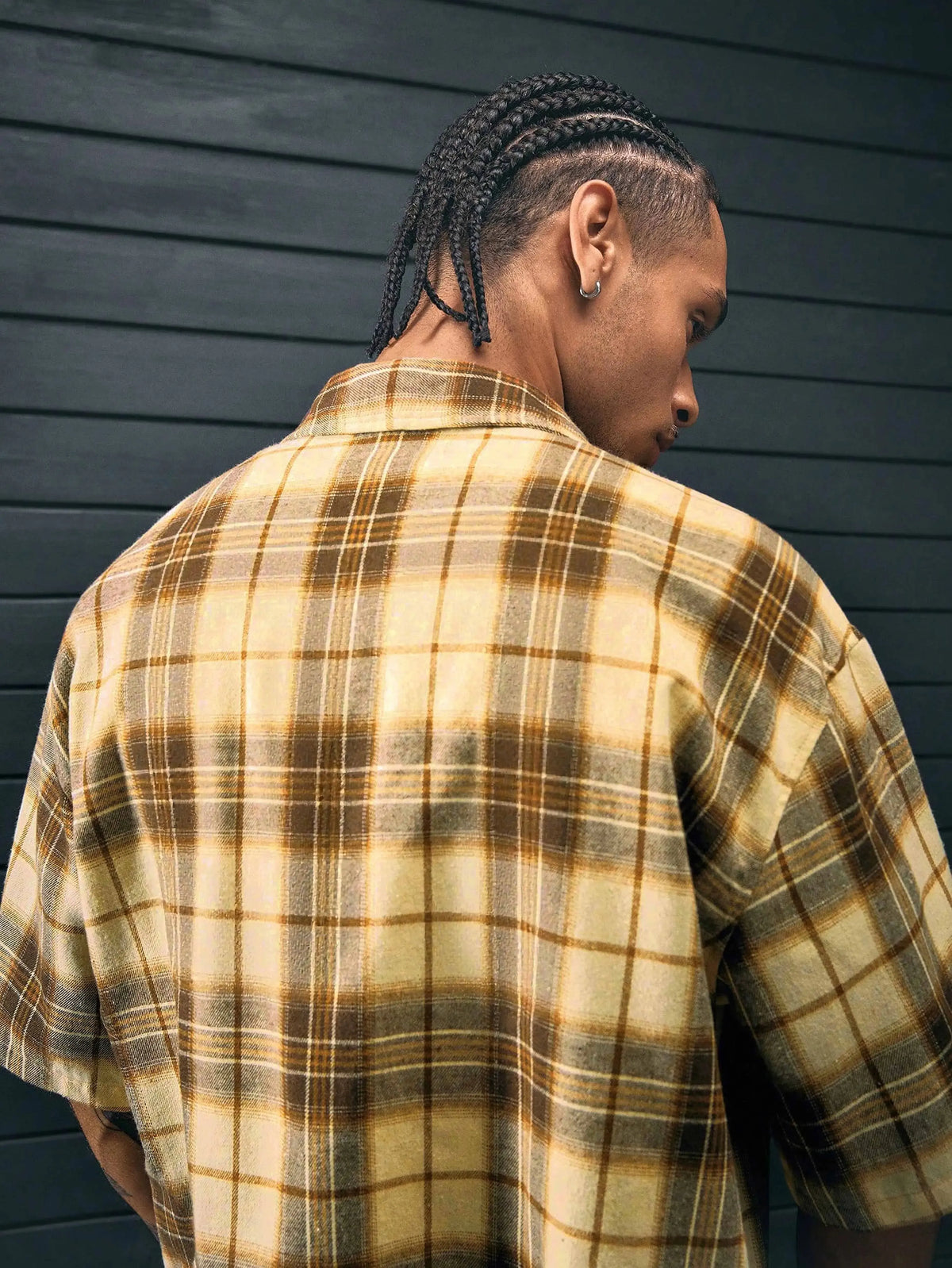 Dorvelli | Men’s Cropped Plaid Shirt