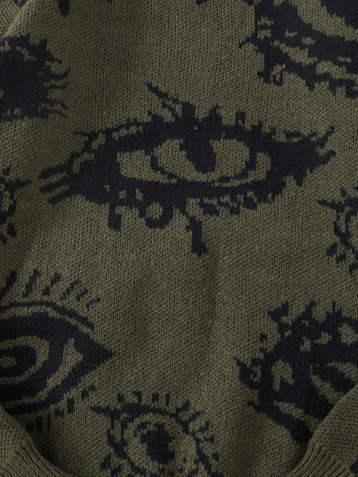 Dorvelli | Men’s Grunge Pattern Graphic Sweater