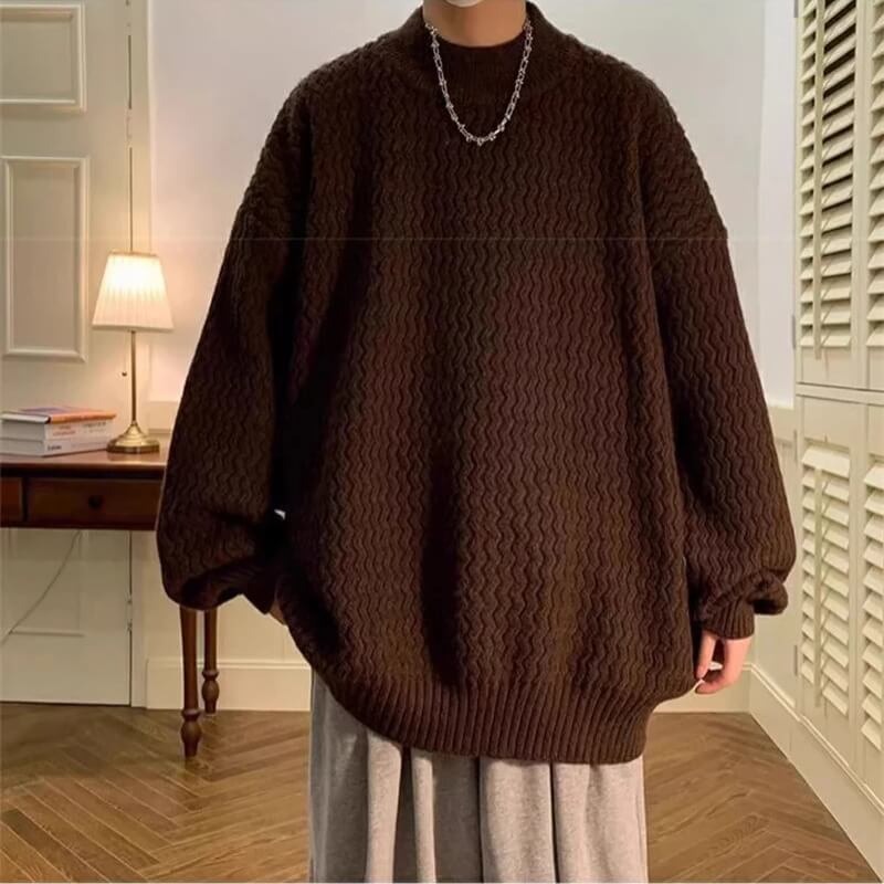 Dorvelli | Men’s Mock Neck Knit Sweater