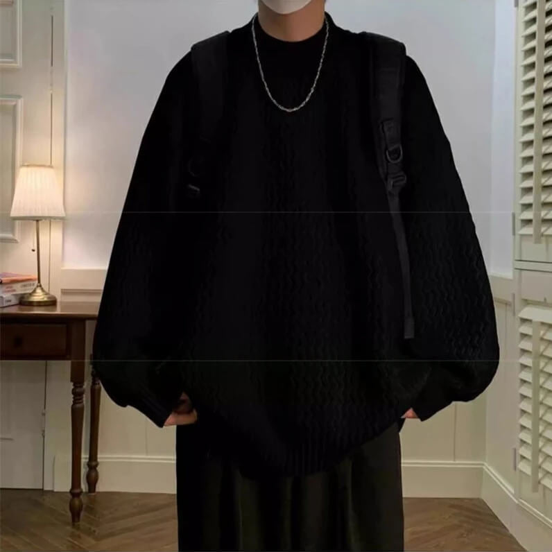 Dorvelli | Men’s Mock Neck Knit Sweater