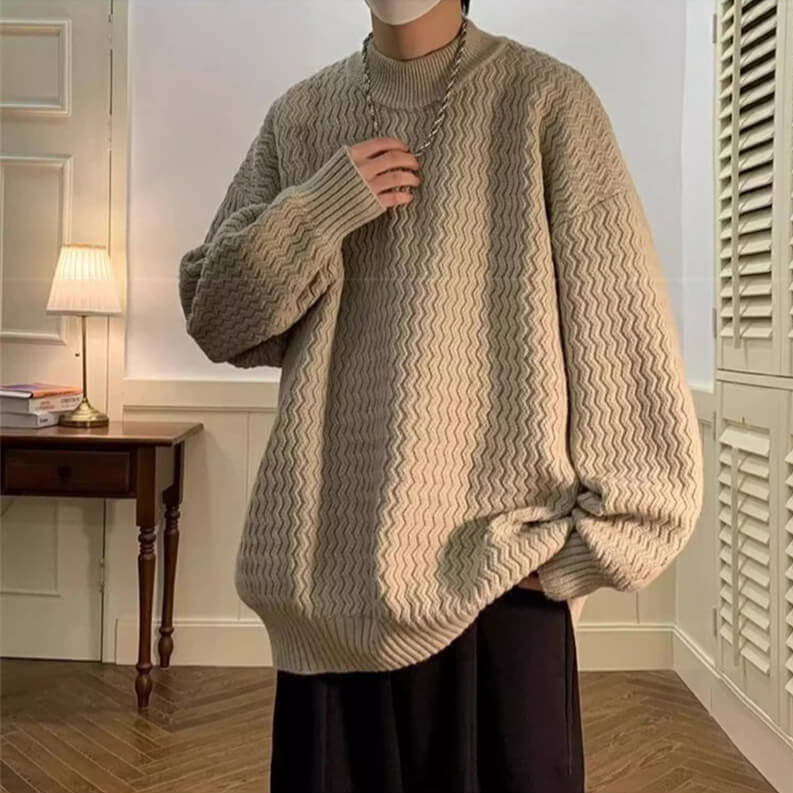 Dorvelli | Men’s Mock Neck Knit Sweater