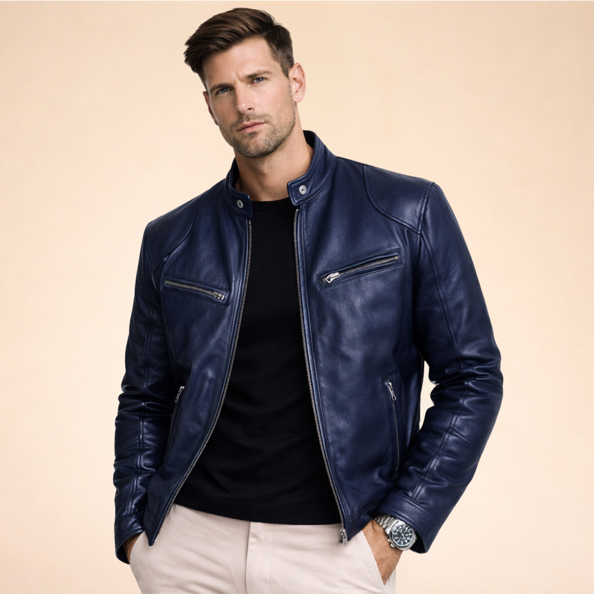 Dorvelli | Men’s Modern Leather Jacket