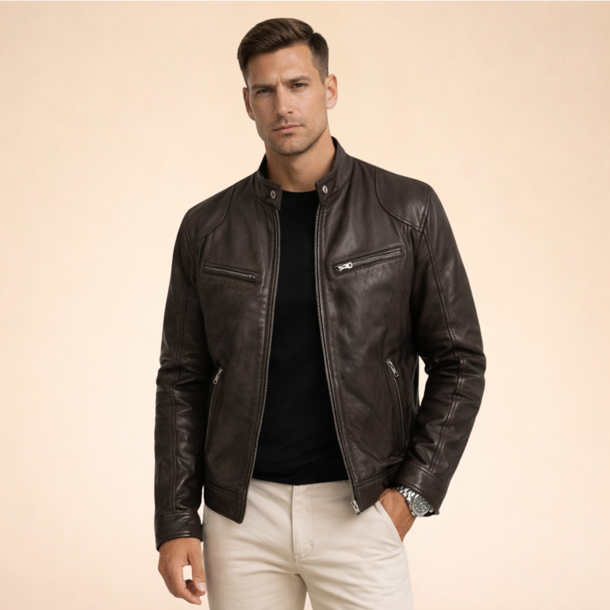 Dorvelli | Men’s Modern Leather Jacket