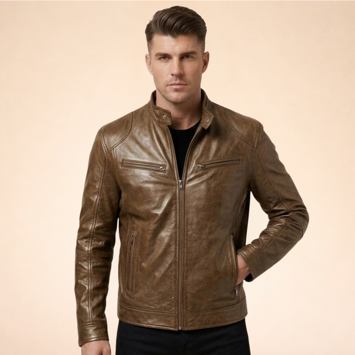 Dorvelli | Men’s Modern Leather Jacket
