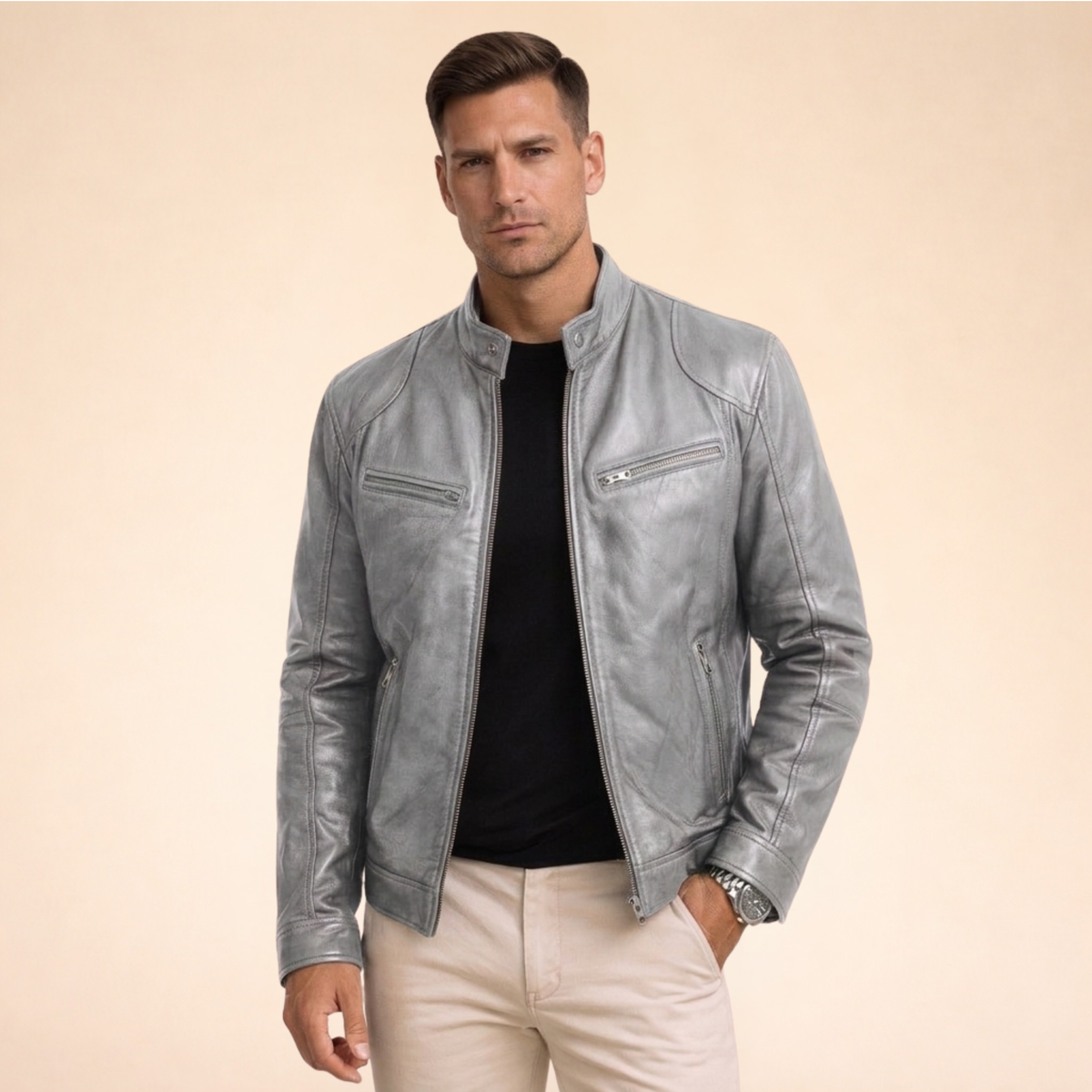 Dorvelli | Men’s Modern Leather Jacket