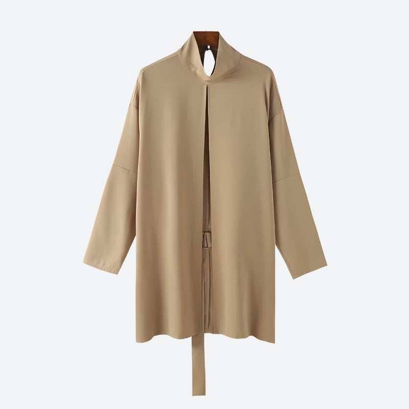 Dorvelli | Men’s Open Front High Neck Jacket