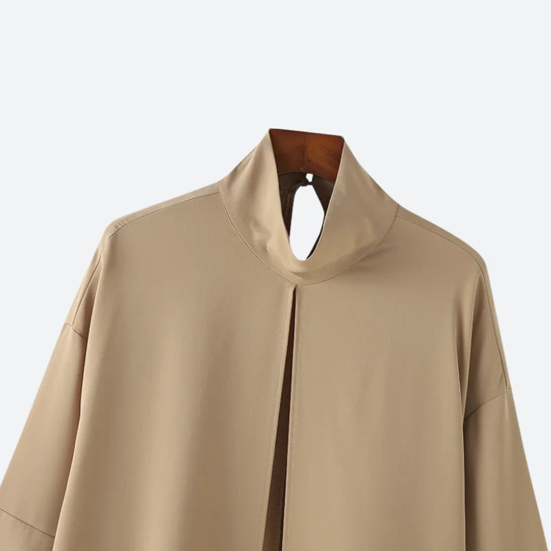 Dorvelli | Men’s Open Front High Neck Jacket