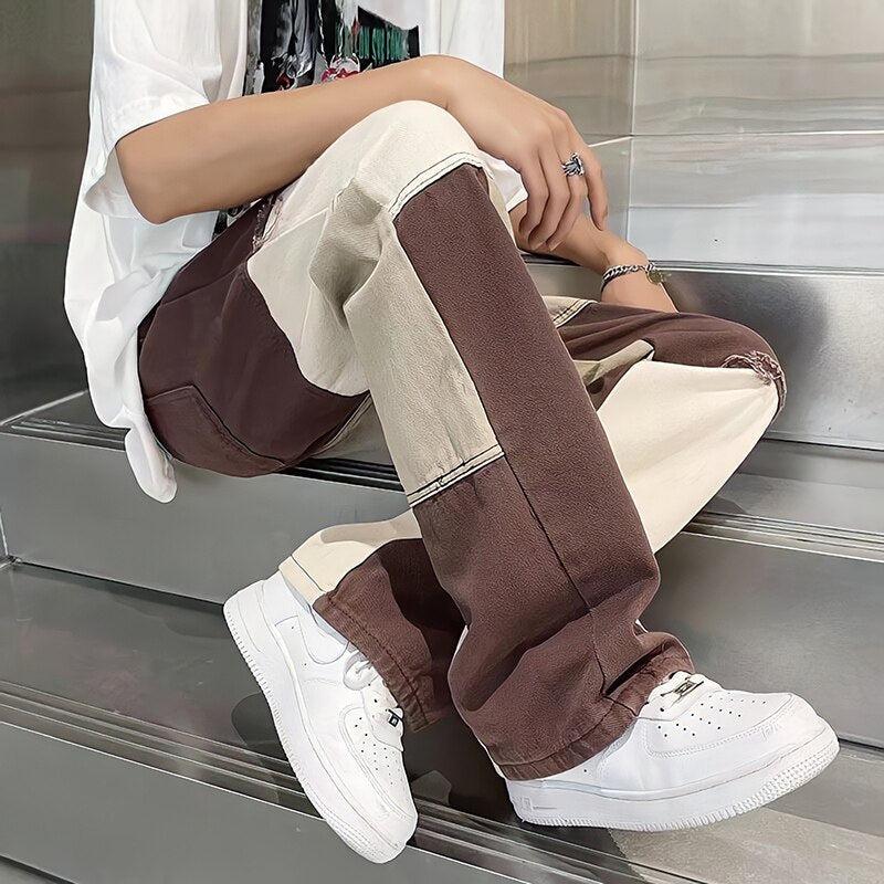 Dorvelli | Men’s Patchwork Men’s Pants