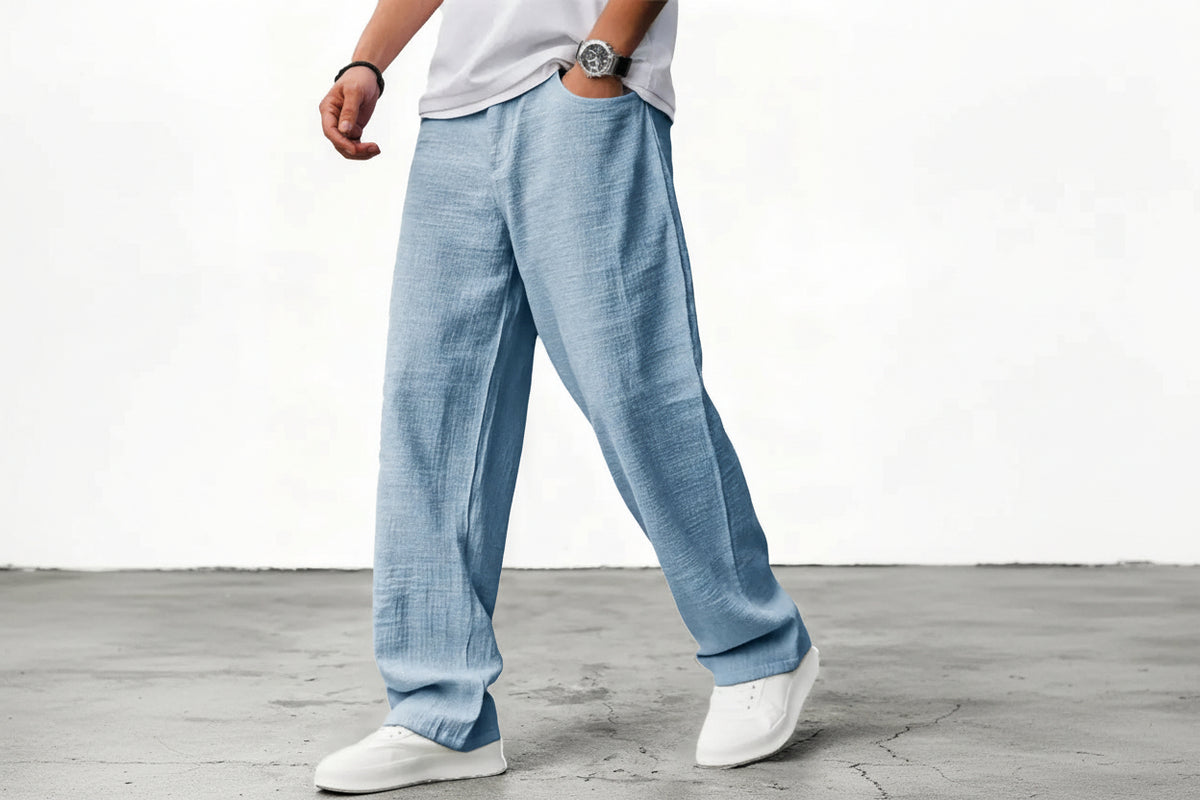 Dorvelli | Men's Relaxed Wide-Leg Trousers