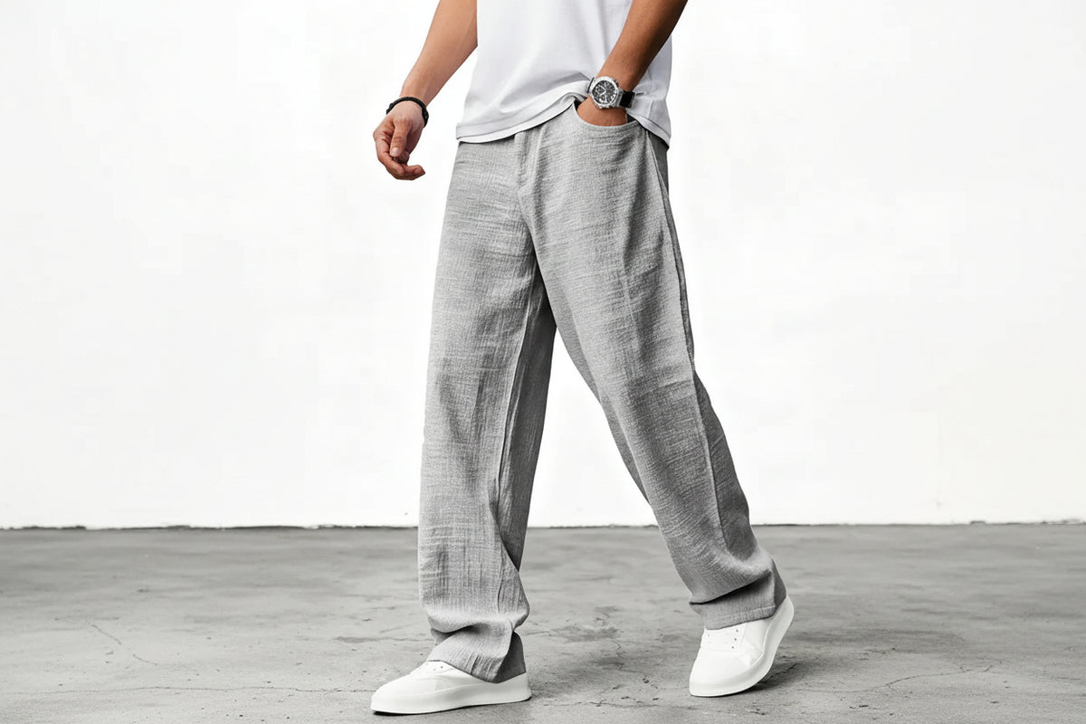 Dorvelli | Men's Relaxed Wide-Leg Trousers