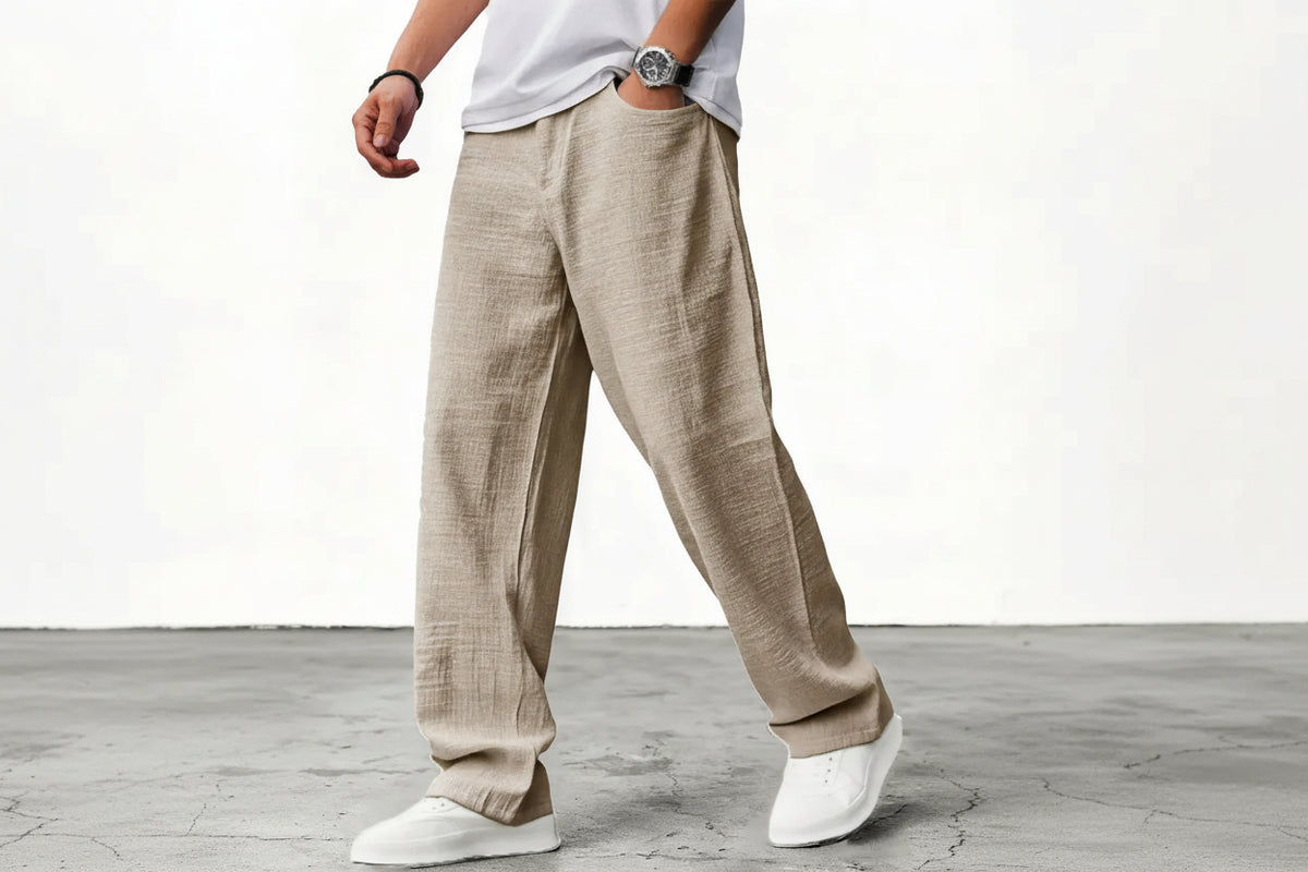 Dorvelli | Men's Relaxed Wide-Leg Trousers