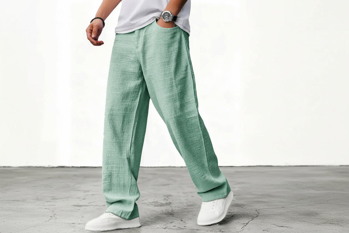 Dorvelli | Men's Relaxed Wide-Leg Trousers