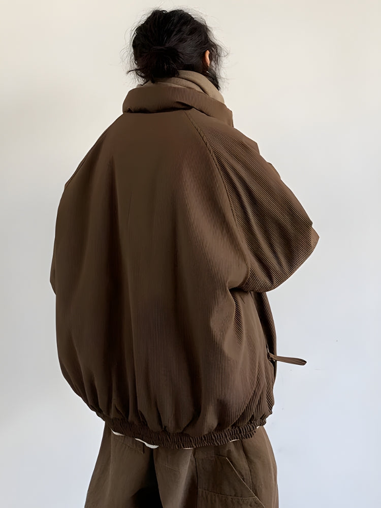 Dorvelli | Men's Ribbed Jacket with Scarf