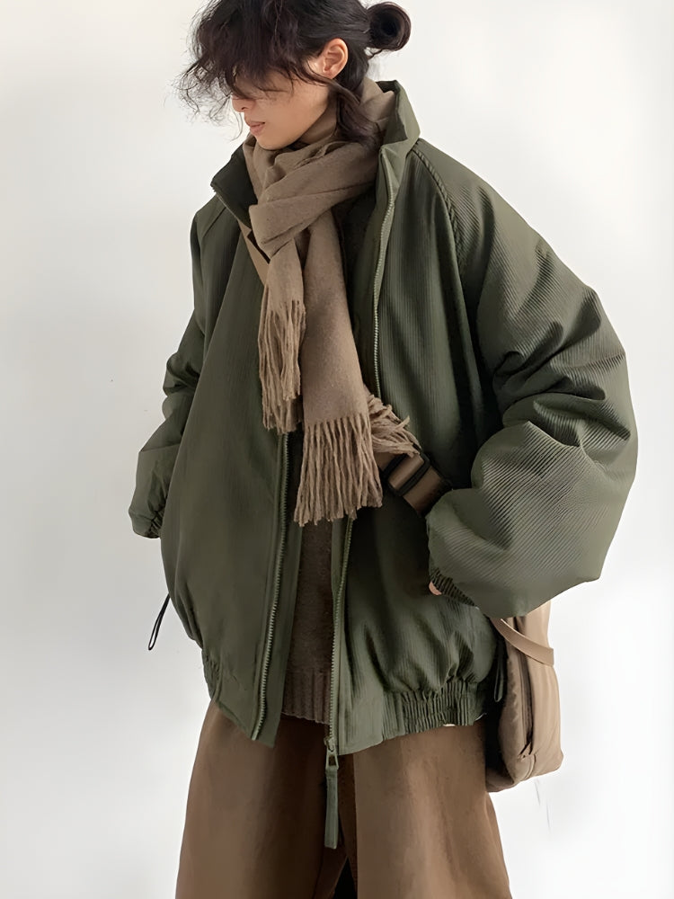 Dorvelli | Men's Ribbed Jacket with Scarf