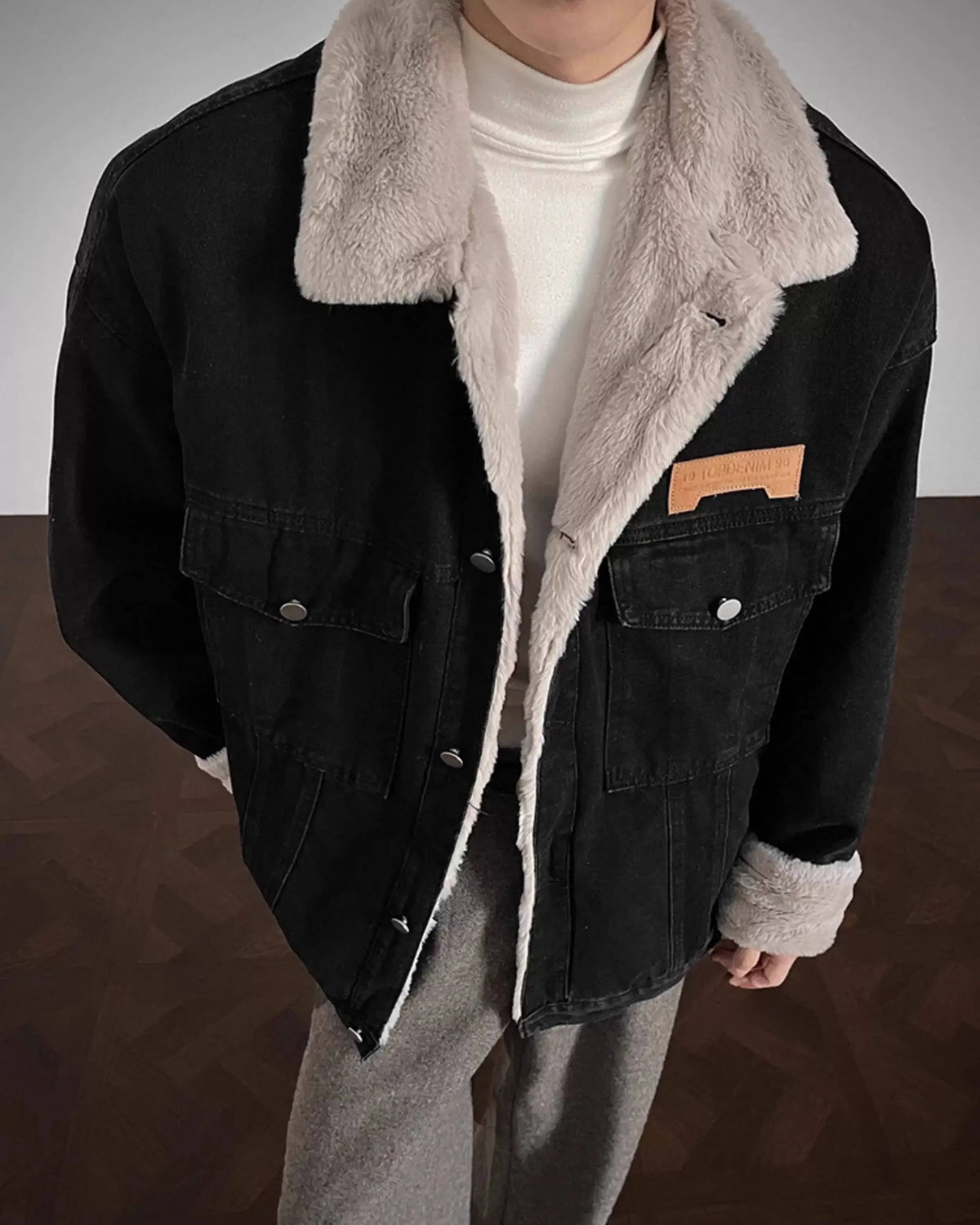 Dorvelli | Men’s Sherpa Lined Denim Jacket