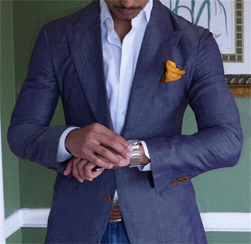 Dorvelli | Men’s Tailored Linen Blazer