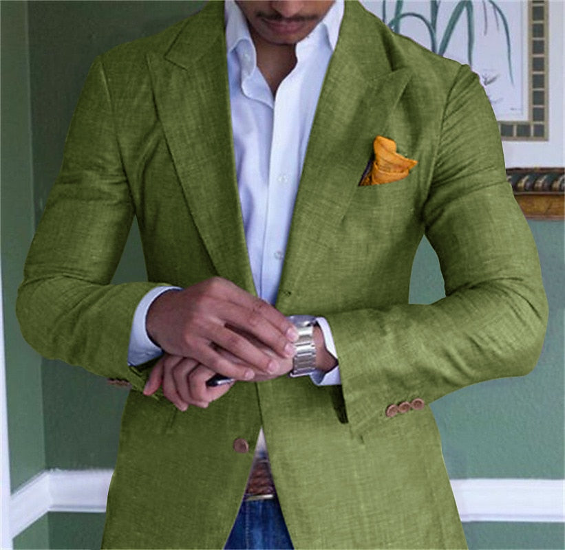 Dorvelli | Men’s Tailored Linen Blazer