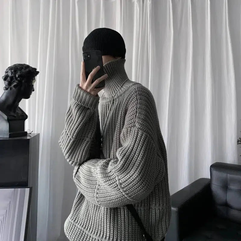 Dorvelli | Men’s Thick Knit Turtleneck Sweater