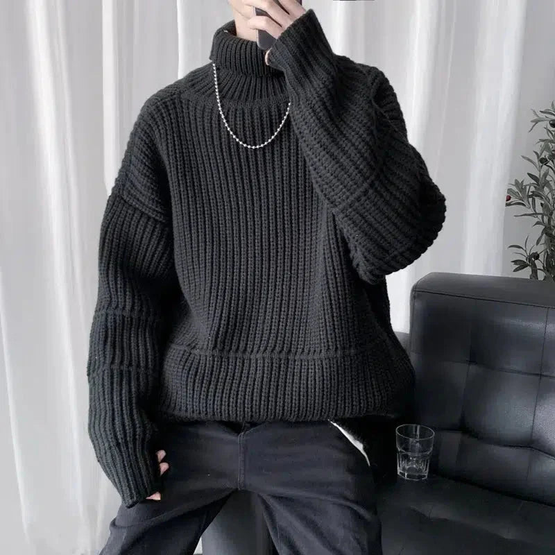 Dorvelli | Men’s Thick Knit Turtleneck Sweater