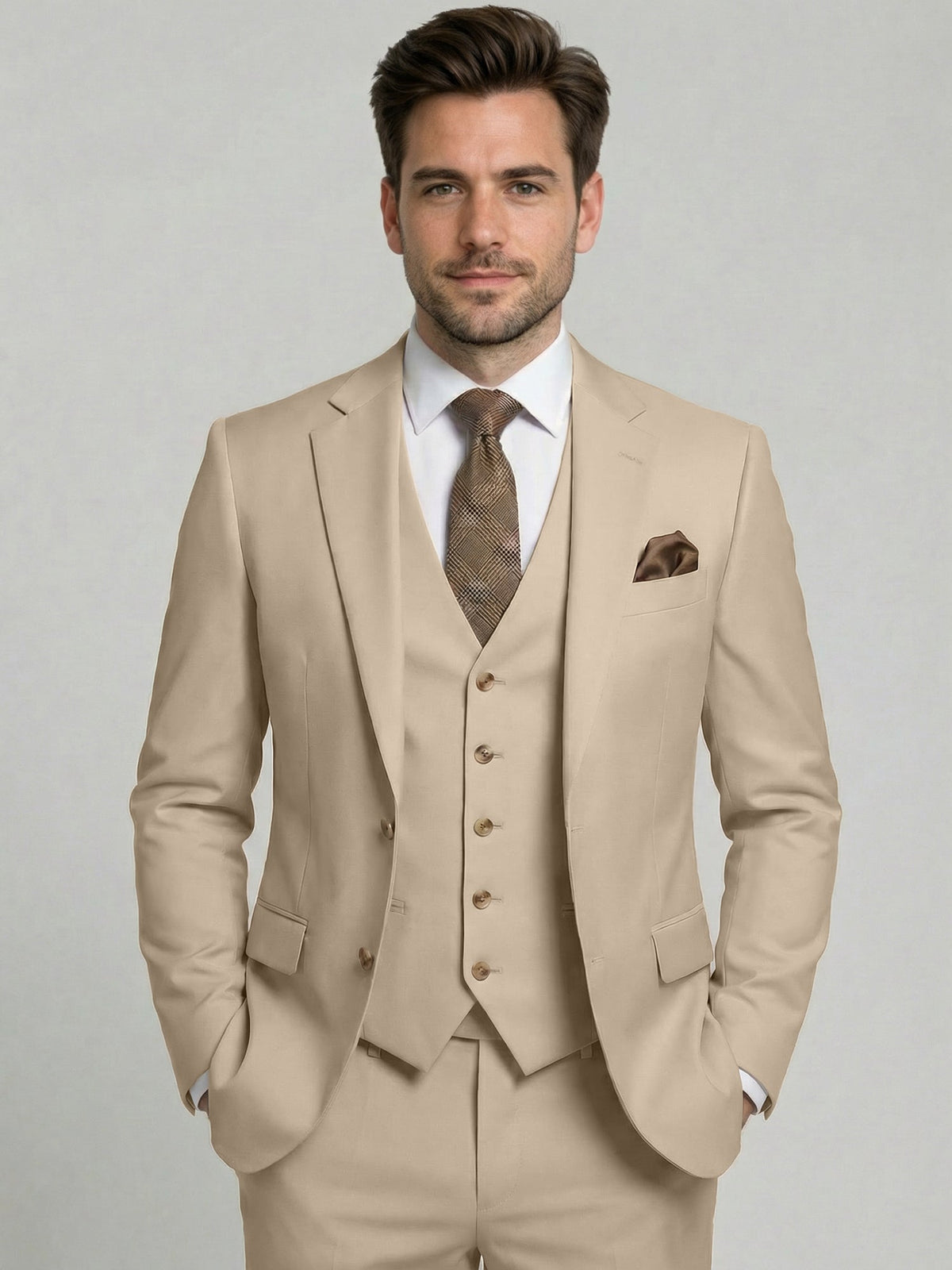 Dorvelli | Men's Two-Button 3-Piece Suit