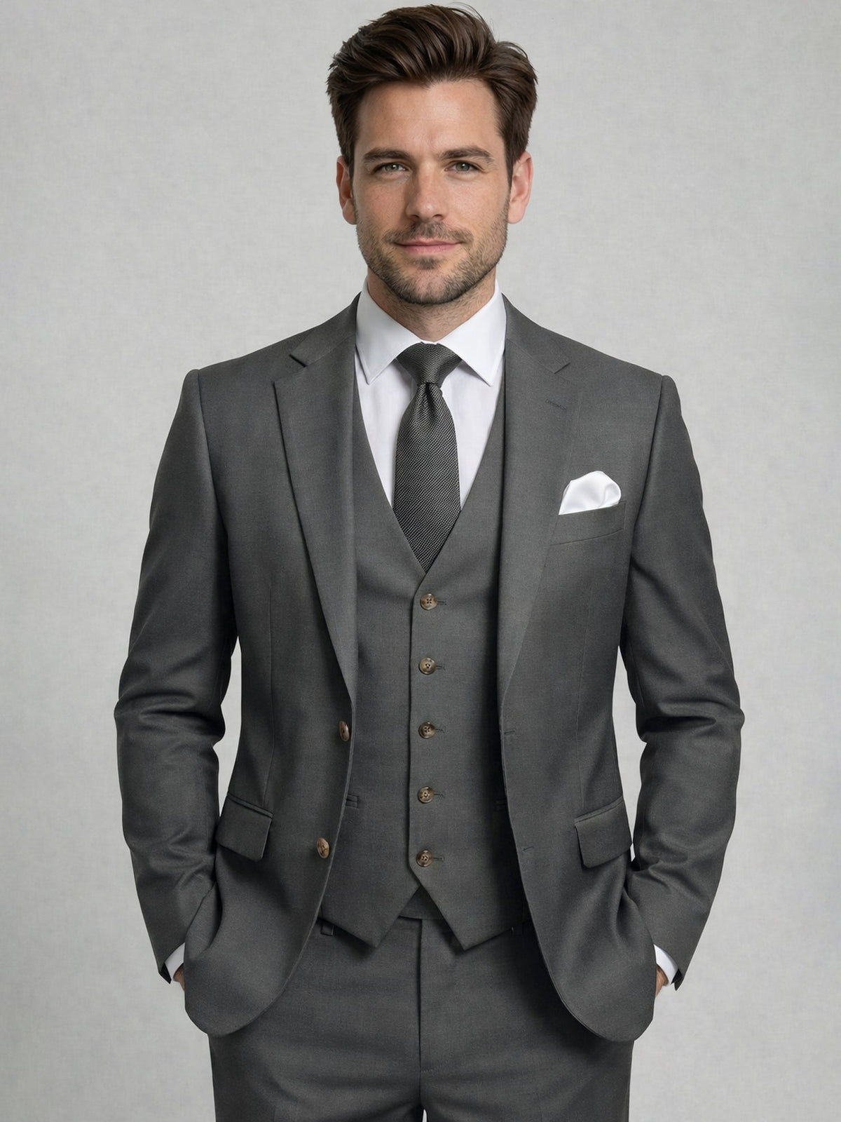 Dorvelli | Men's Two-Button 3-Piece Suit