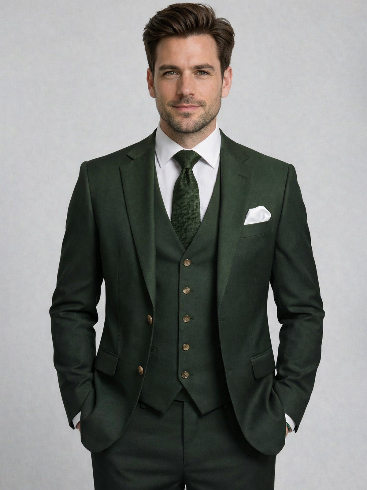 Dorvelli | Men's Two-Button 3-Piece Suit